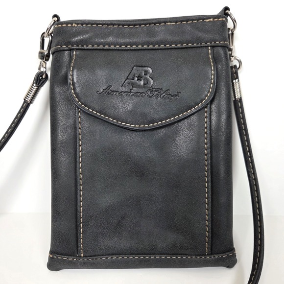 Montana West American Bling Embossed Diamond Embroidered Studded Crossbody Rodeo - Picture 2 of 8